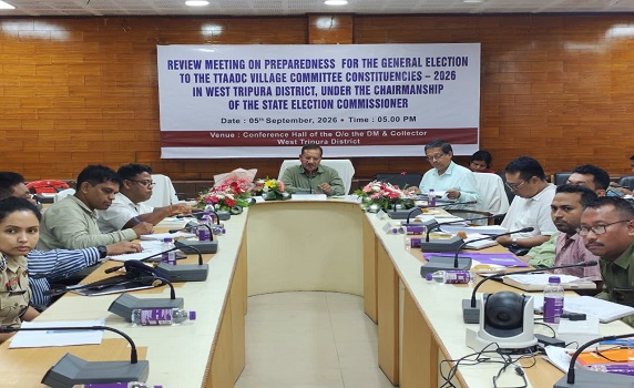 VC Polls: SEC reviews preparedness in West Tripura.